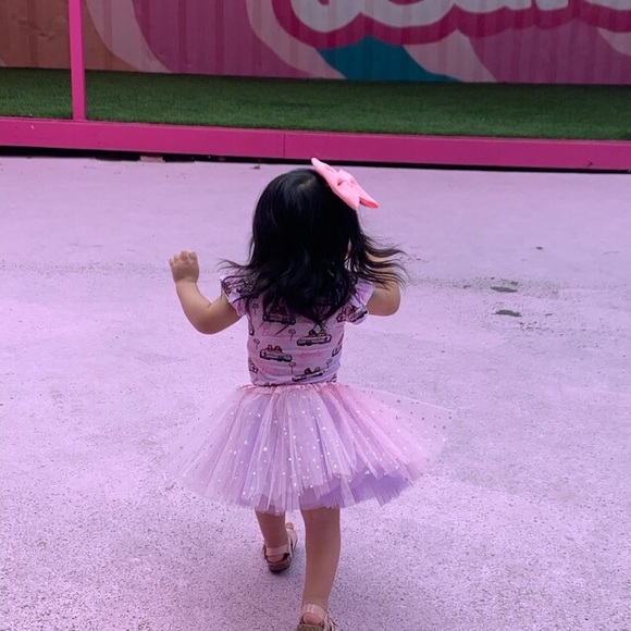 NEW 4 Layer sparkle tutu Pink with Lavender - Picture 5 of 5